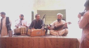 Musical group presented patriotic songs in the inaugural ceremony of the Party's office in Farah Province.