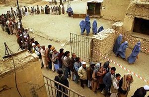 Afghans take part in the election